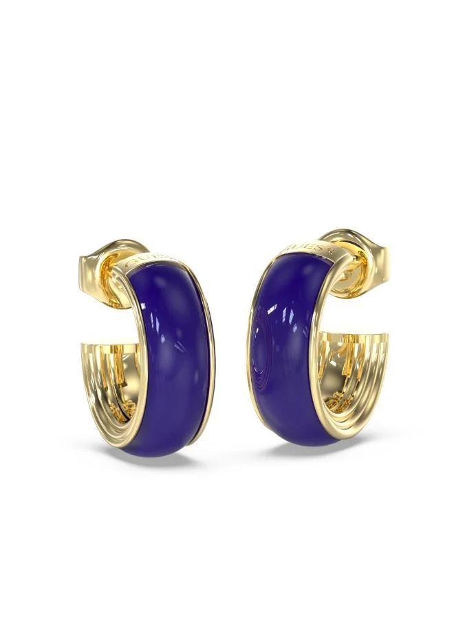 جس أقراط دائرية من الراتنج المصقول  مم بشعار